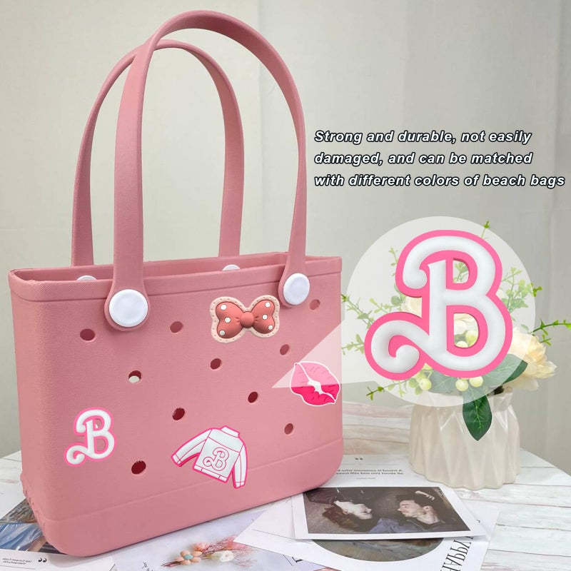 Lckaey Rubber Beach Bag Accessories-PVC Rubber decoration-for EVA Purse Bogg Inserts Y064Figure 39 - Image 5